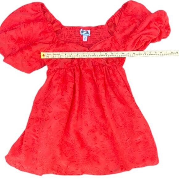 Future Collective x Gabriella Karefa-Johnson Orange Puff Sleeve Dress M Target - Picture 4 of 7